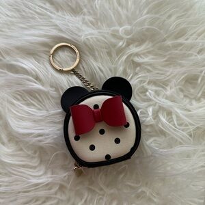 Kate Spade Disney Minnie Mouse Keychain Coin Purse Bag Backpack Charm